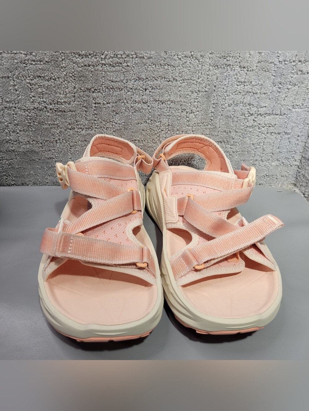 Hoka One One Infini Hike TC Women's Size US 9.5 B Dawn Light / Vanilla Sandals - Picture 15 of 16